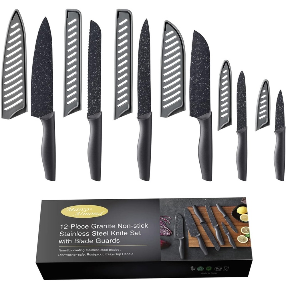 Marco Almond Kitchen Knife Set, KYA39